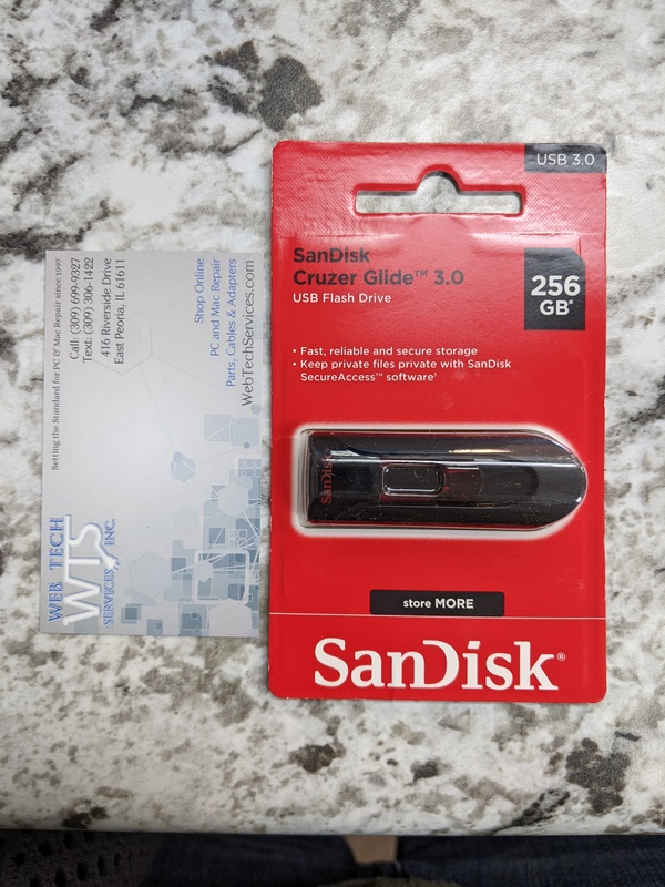 SanDisk 256GB USB 3.0Flash Drive Computer Repair Peoria Illinois Web  Tech Services
